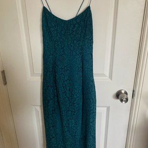 Kimchi Blue Urban Outfitters Teal Lace Cocktail Dress